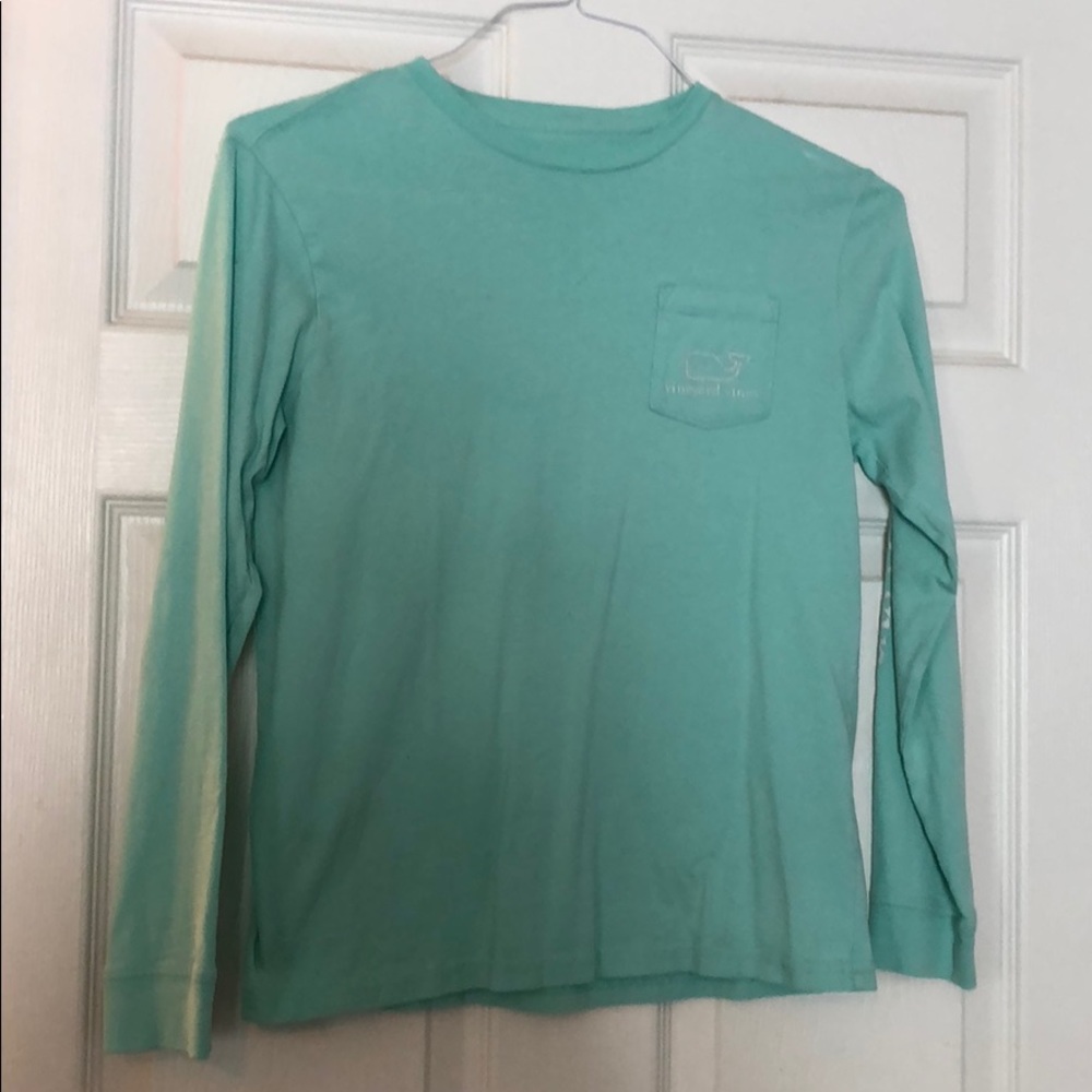 Mint green long sleeve tee